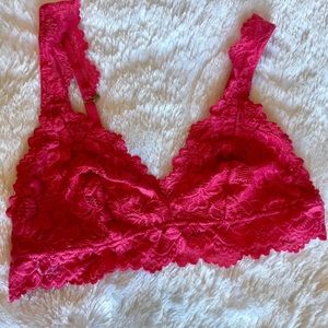 NWOT Undie Couture Pink Lace Bralette